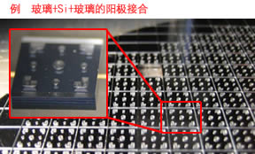 玻璃+Si+玻璃的阳极接合