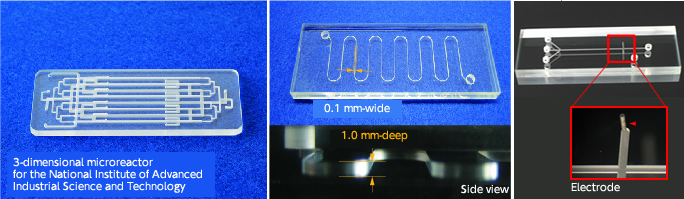 Microfluidic glass